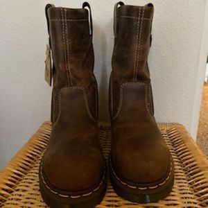 Dr Martens brown chelsea boots